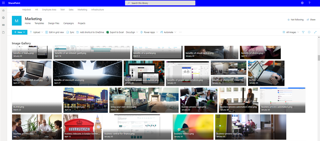 Sharepoint digital asset management