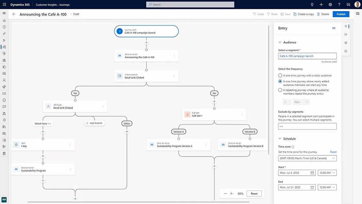 Dynamics 365 Outbound Marketing flow