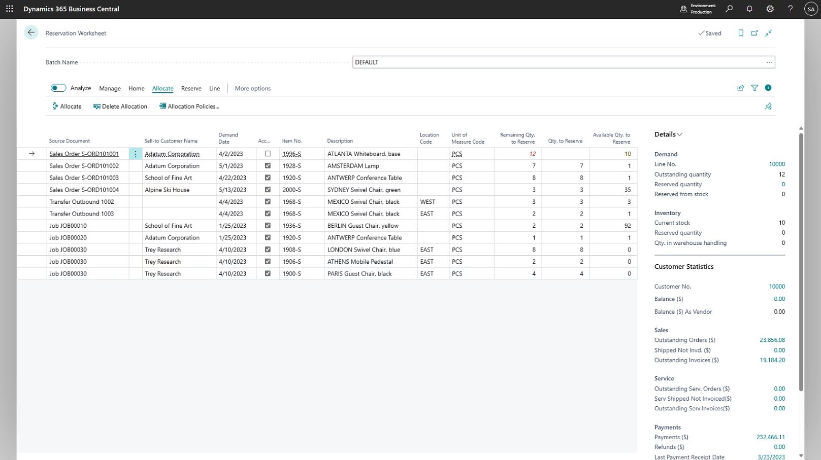 ERP for logistics