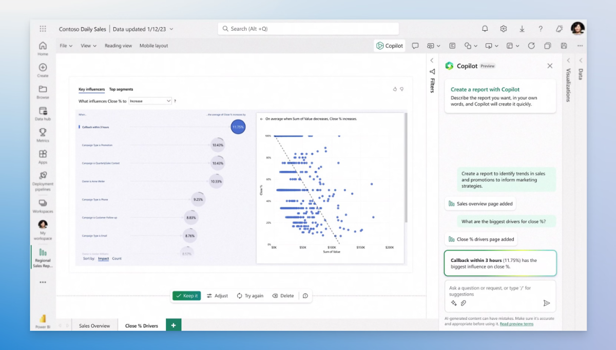 power bi use cases for sales