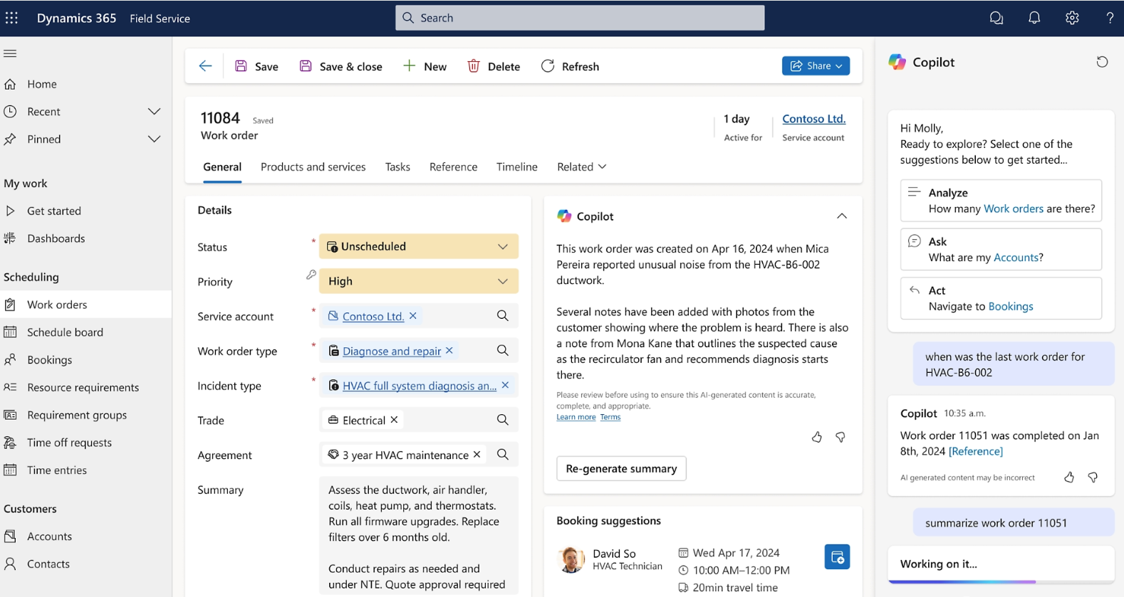 dynamics 365 for facilities management